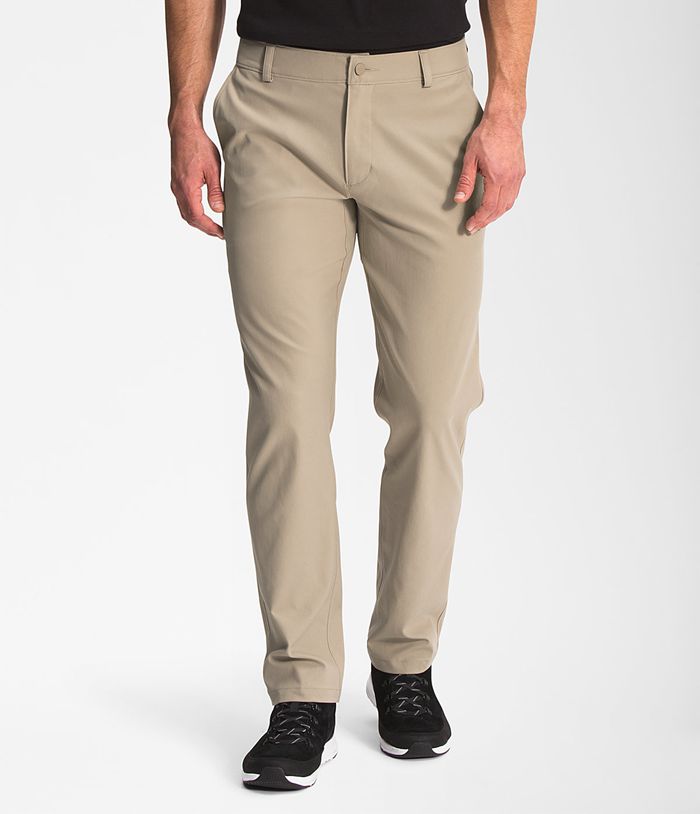 The North Face Pants City Standard Modern Fit Beige - Mens - Thailand EUFVB-2034